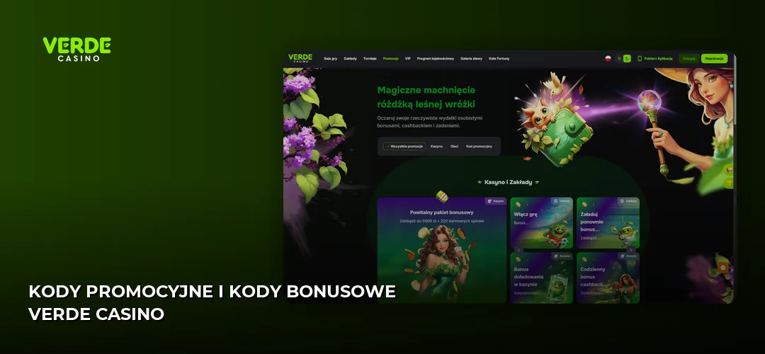 Zrzut ekranu strony Verde Casino